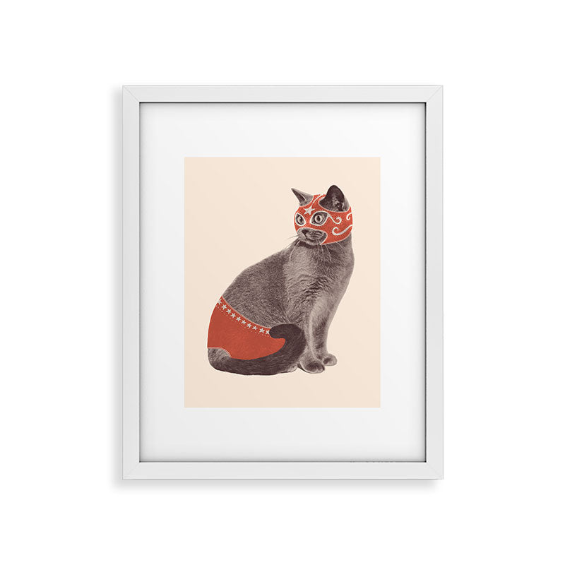 Cat Wrestler Framed Art Print Gallery Image 26