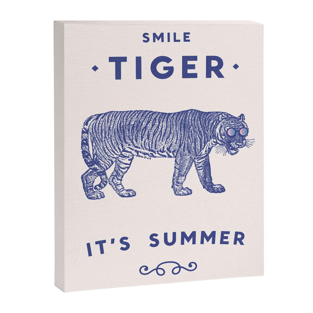 Smile Tiger, it's Summer Canvas Print Gallery Image 2