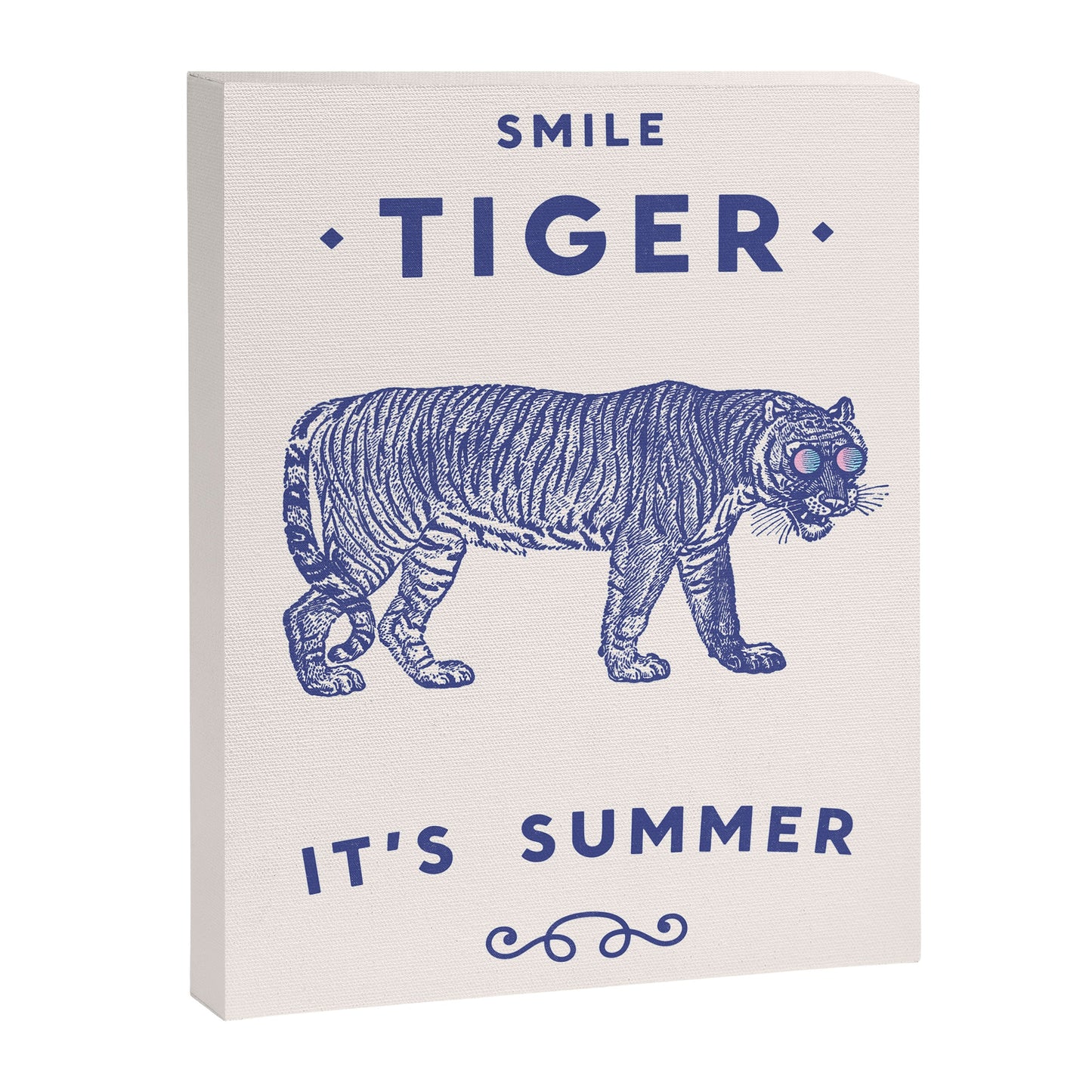 Smile Tiger, it's Summer Canvas Print Gallery Image 5