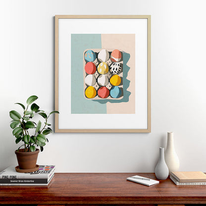 Easter Egg Carton Framed Art Print Gallery Image 49
