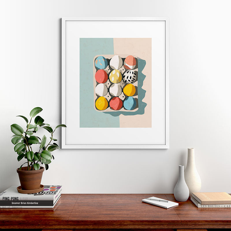 Easter Egg Carton Framed Art Print Gallery Image 56