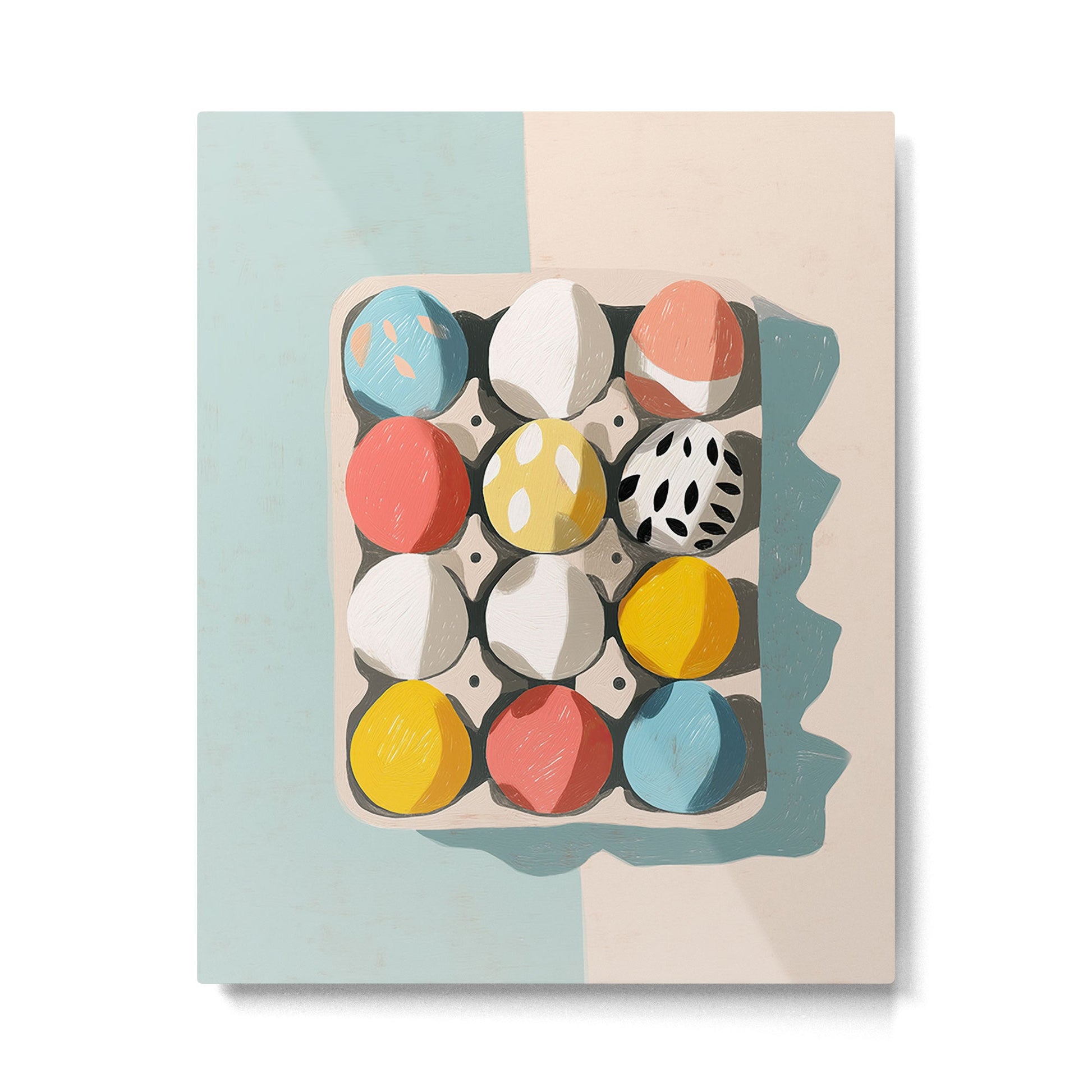 Easter Egg Carton Metal Print Gallery Image 4