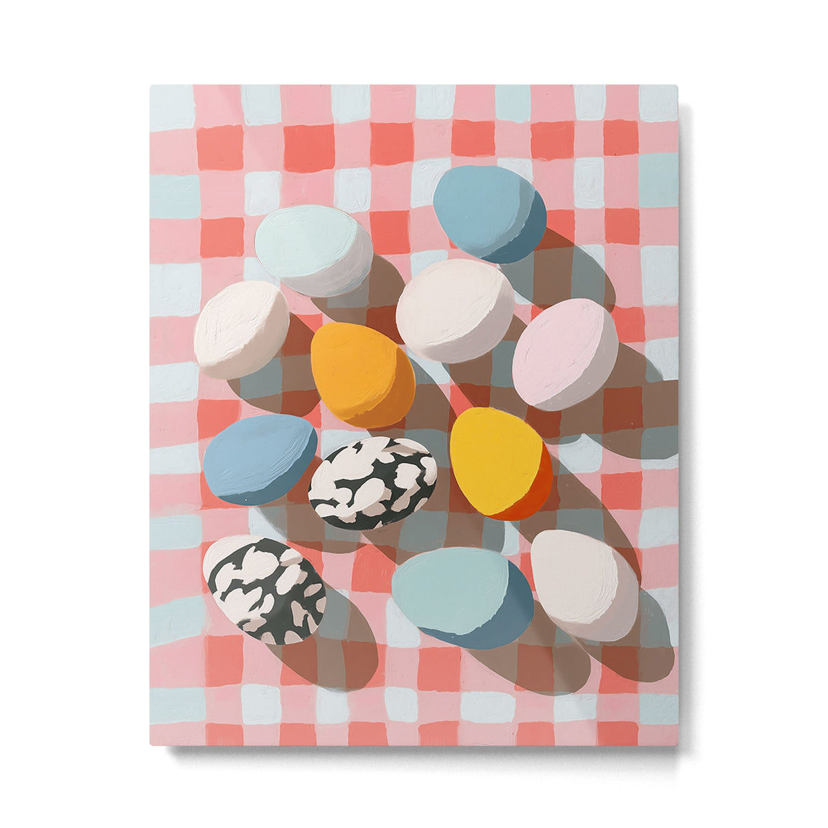 Easter Picnic Eggs Metal Print Gallery Image 3