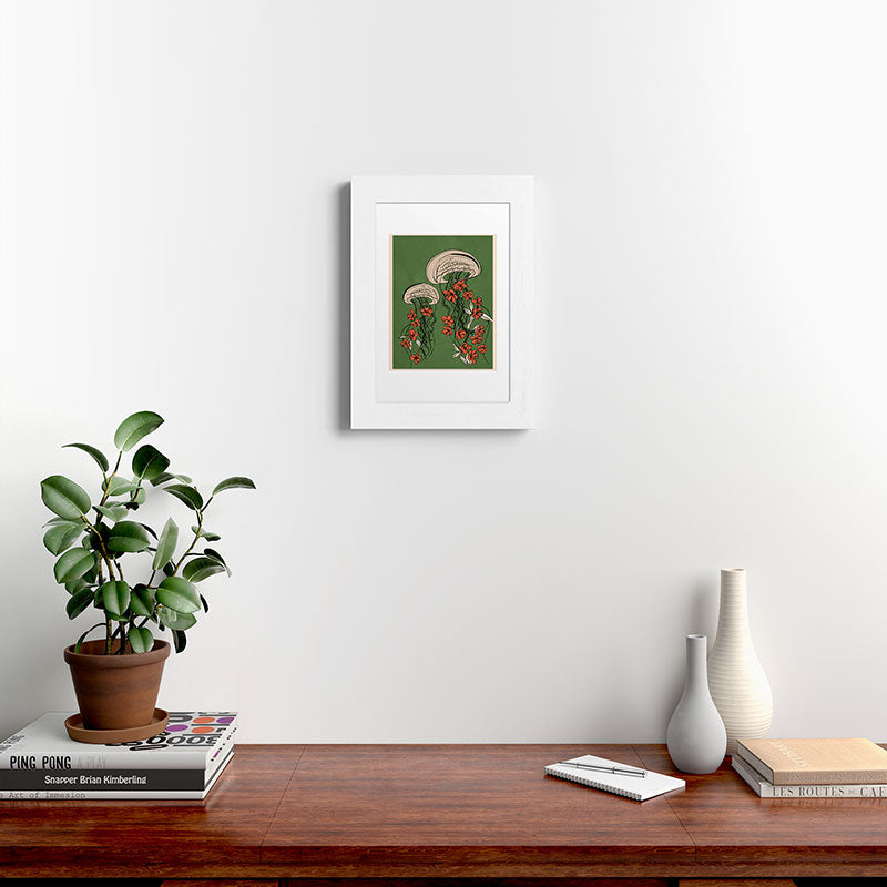 Floral Jellyfishes 2 Framed Art Print Gallery Image 52