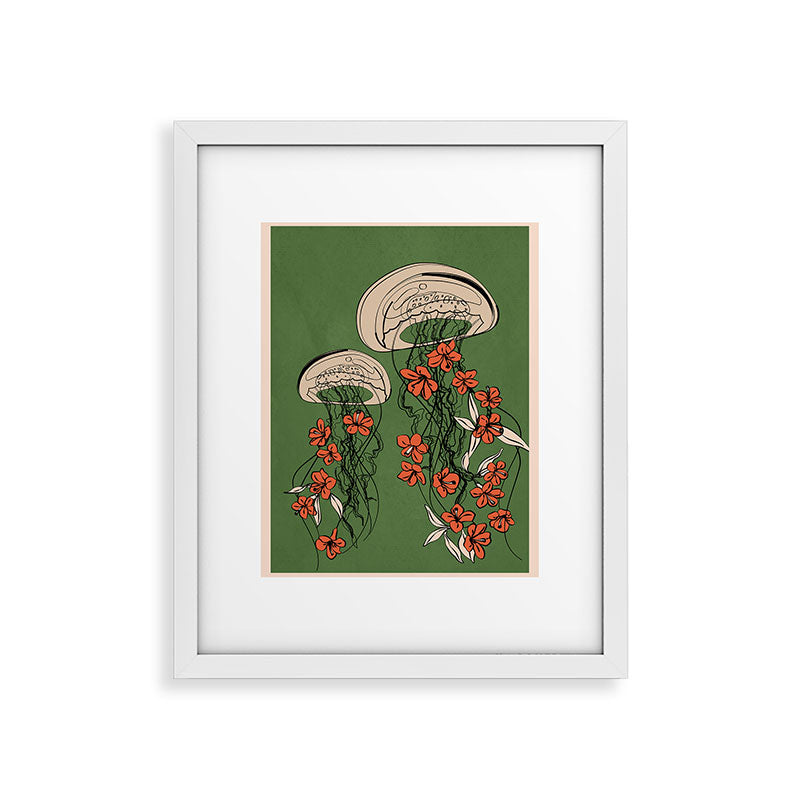 Floral Jellyfishes 2 Framed Art Print Gallery Image 22
