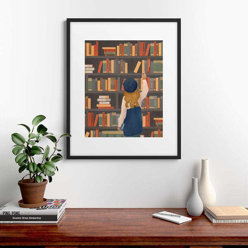Library Love Framed Art Print Gallery Image 7