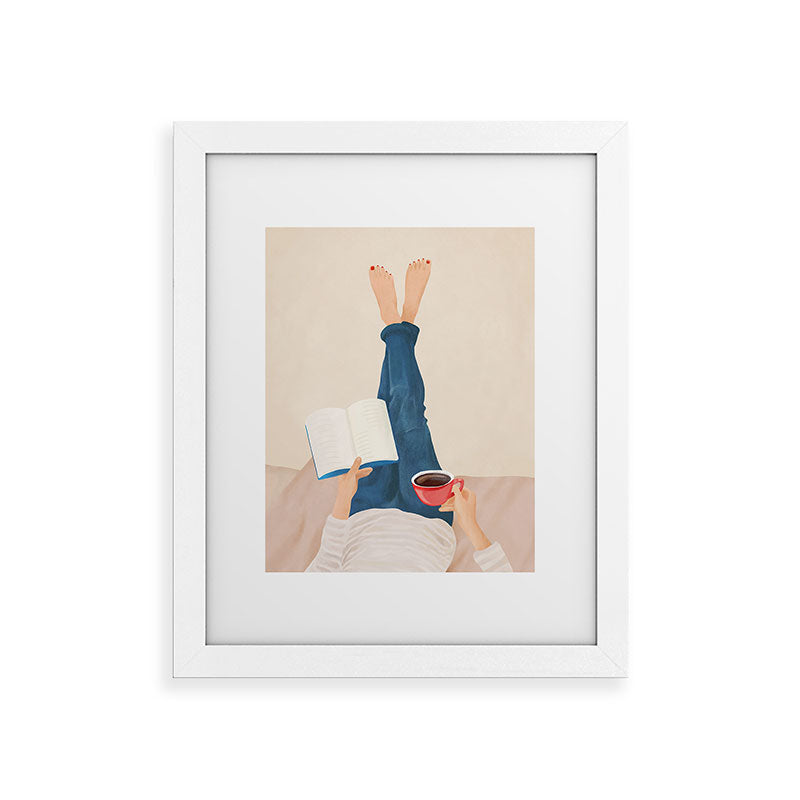 Morning Read Framed Art Print Gallery Image 55