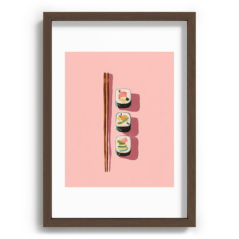 Pink Sushi Rhythm Framed Art Print Gallery Image 65
