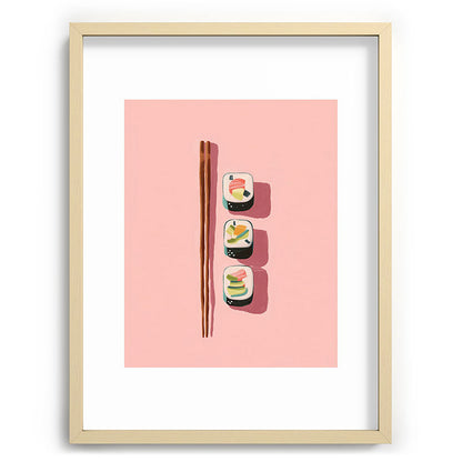 Pink Sushi Rhythm Framed Art Print Gallery Image 72