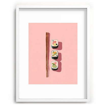 Pink Sushi Rhythm Framed Art Print Gallery Image 78
