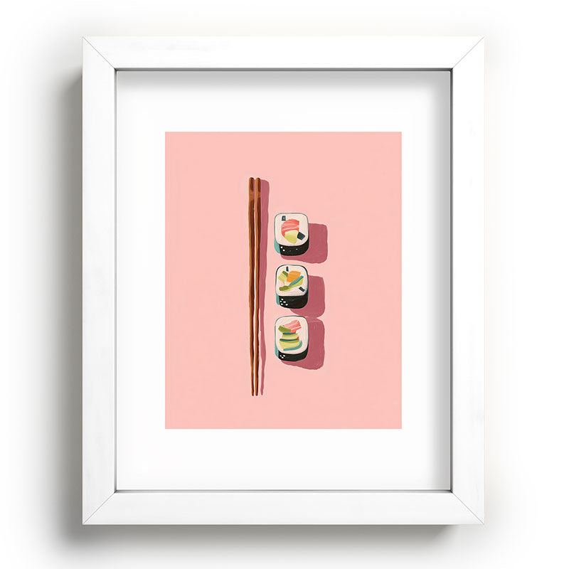 Pink Sushi Rhythm Framed Art Print Gallery Image 75
