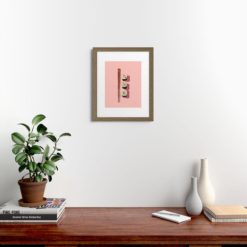 Pink Sushi Rhythm Framed Art Print Gallery Image 39