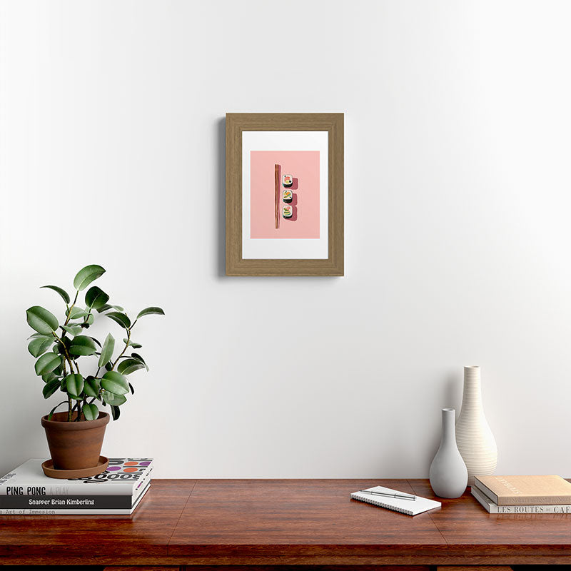 Pink Sushi Rhythm Framed Art Print Gallery Image 38