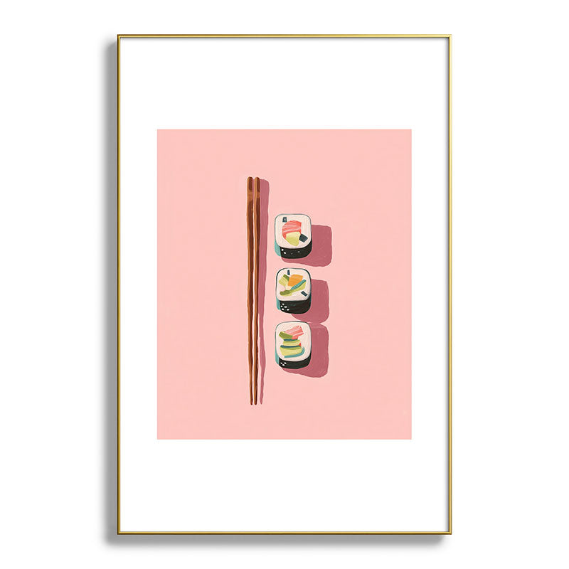 Pink Sushi Rhythm Framed Art Print Gallery Image 93