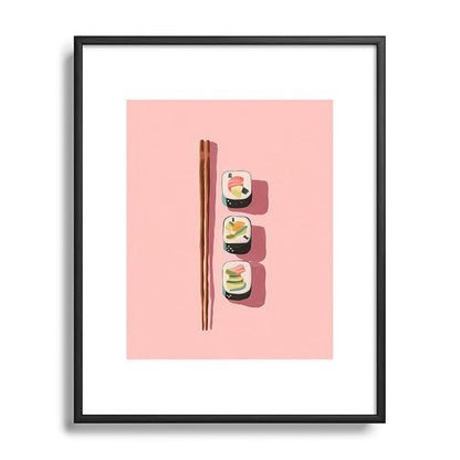 Pink Sushi Rhythm Framed Art Print Gallery Image 82