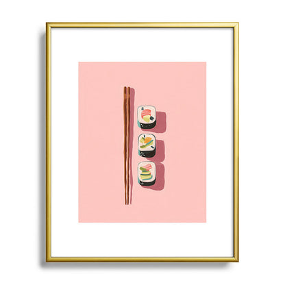 Pink Sushi Rhythm Framed Art Print Gallery Image 88