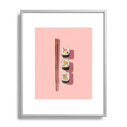 Pink Sushi Rhythm Framed Art Print Gallery Image 96