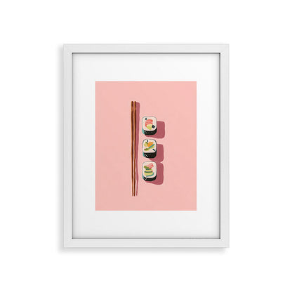 Pink Sushi Rhythm Framed Art Print Gallery Image 23