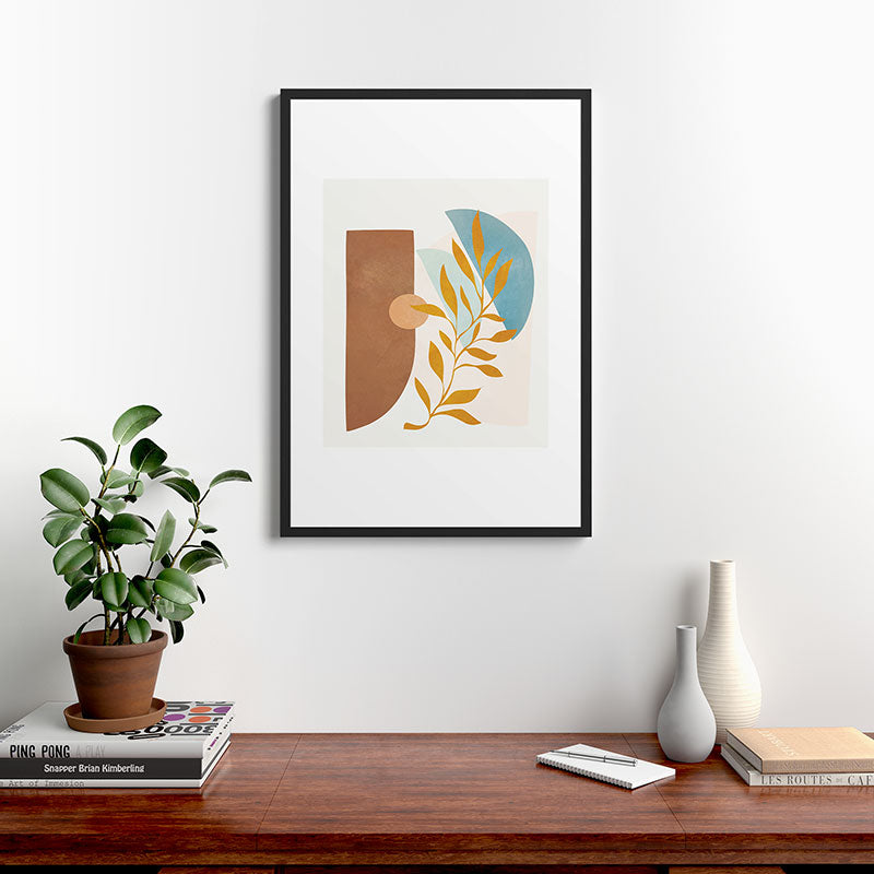 Soft Abstract Shapes 01 Framed Art Print Gallery Image 6