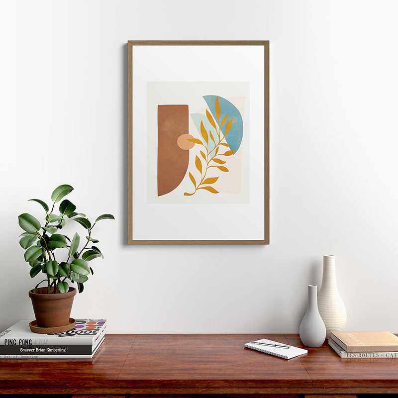 Soft Abstract Shapes 01 Framed Art Print Gallery Image 13