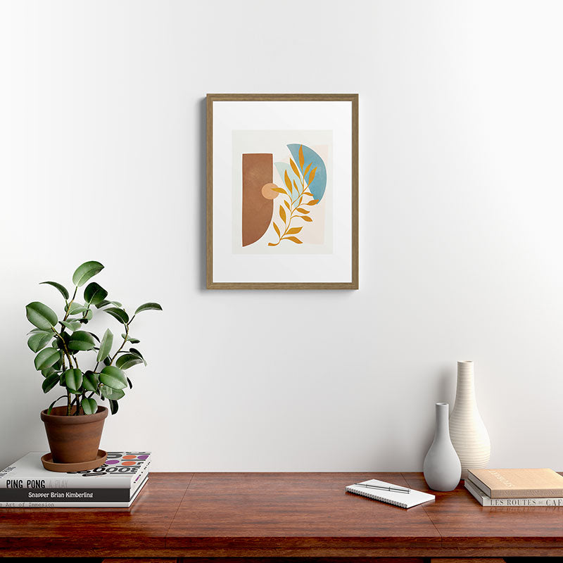 Soft Abstract Shapes 01 Framed Art Print Gallery Image 12