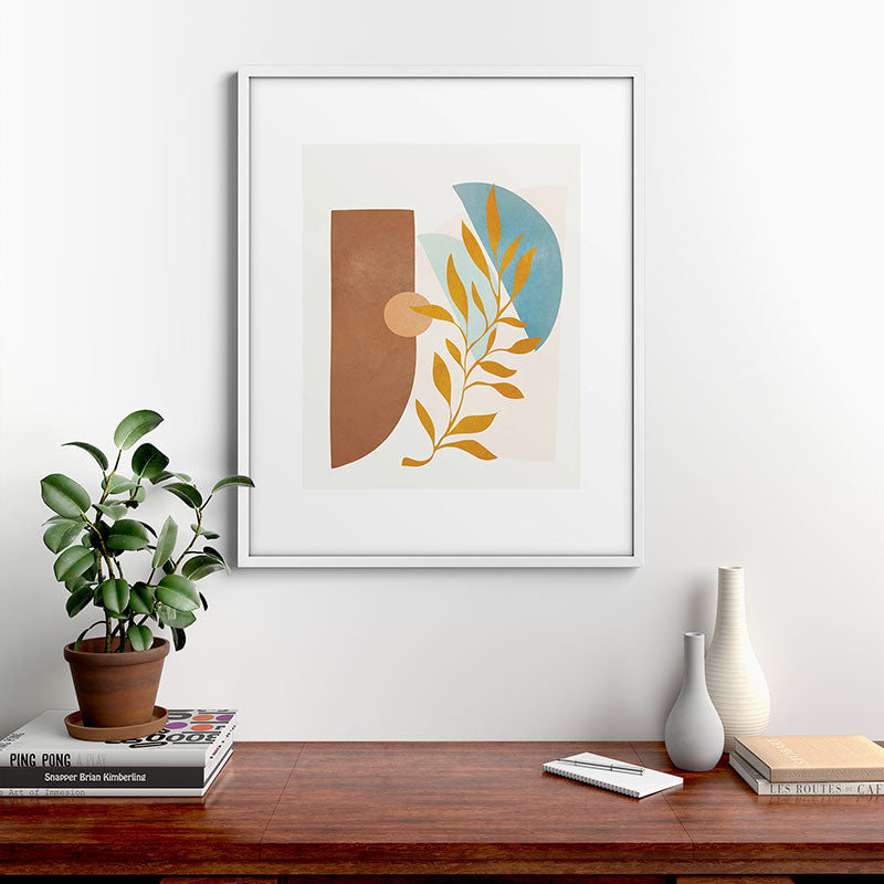 Soft Abstract Shapes 01 Framed Art Print Gallery Image 28