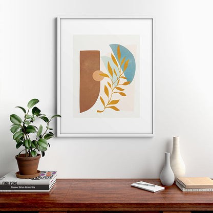 Soft Abstract Shapes 01 Framed Art Print Gallery Image 28