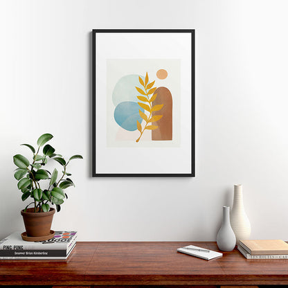 Soft Abstract Shapes 04 Framed Art Print Gallery Image 8