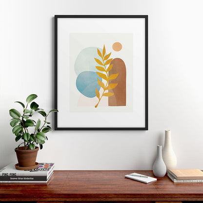 Soft Abstract Shapes 04 Framed Art Print Gallery Image 9