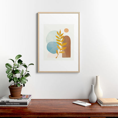 Soft Abstract Shapes 04 Framed Art Print Gallery Image 28