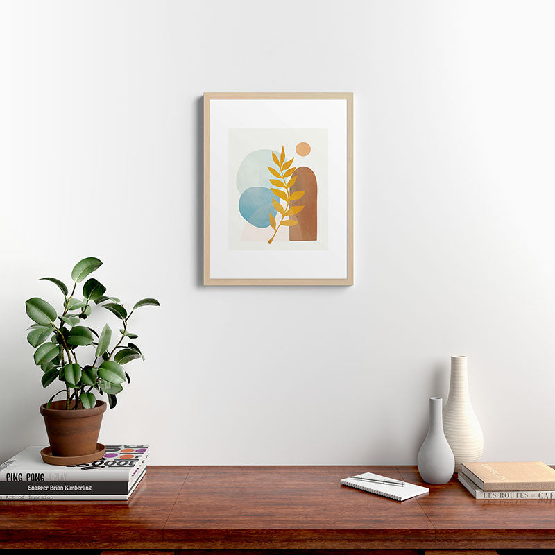 Soft Abstract Shapes 04 Framed Art Print Gallery Image 26