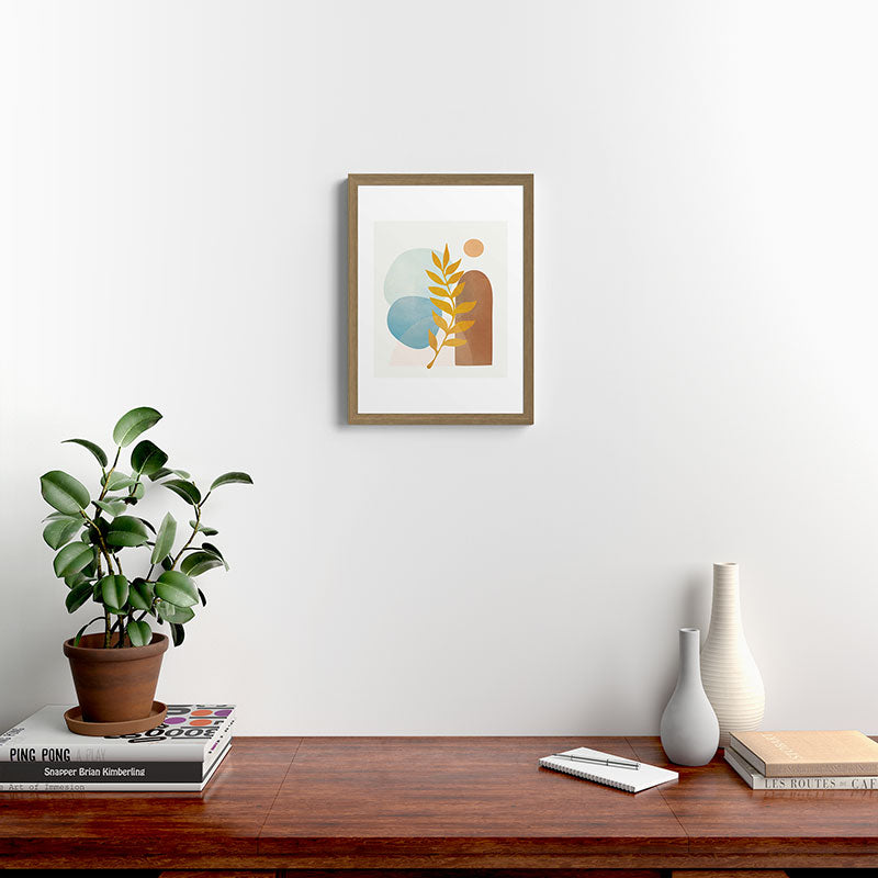 Soft Abstract Shapes 04 Framed Art Print Gallery Image 14