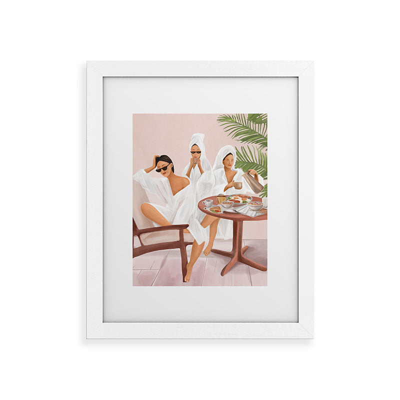 Weekend morning with friends Framed Art Print Gallery Image 50