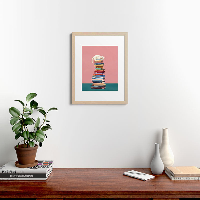 Where the Cat Dreams Framed Art Print Gallery Image 47