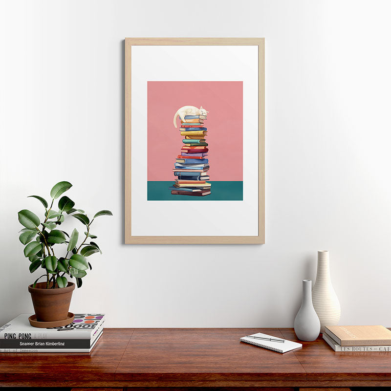 Where the Cat Dreams Framed Art Print Gallery Image 48
