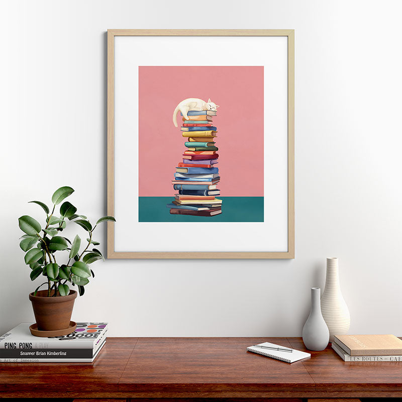 Where the Cat Dreams Framed Art Print Gallery Image 49