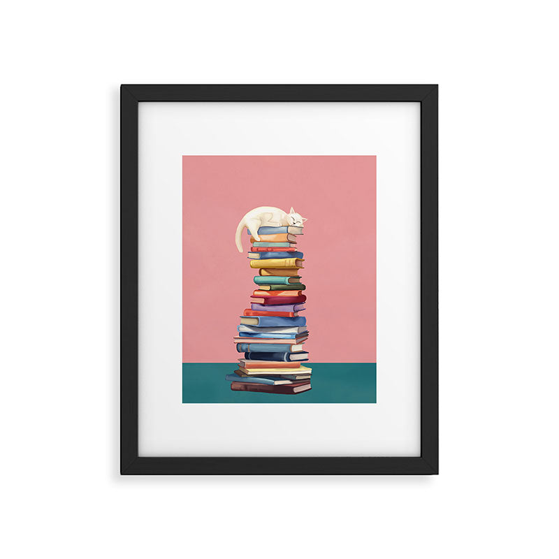 Where the Cat Dreams Framed Art Print Gallery Image 4