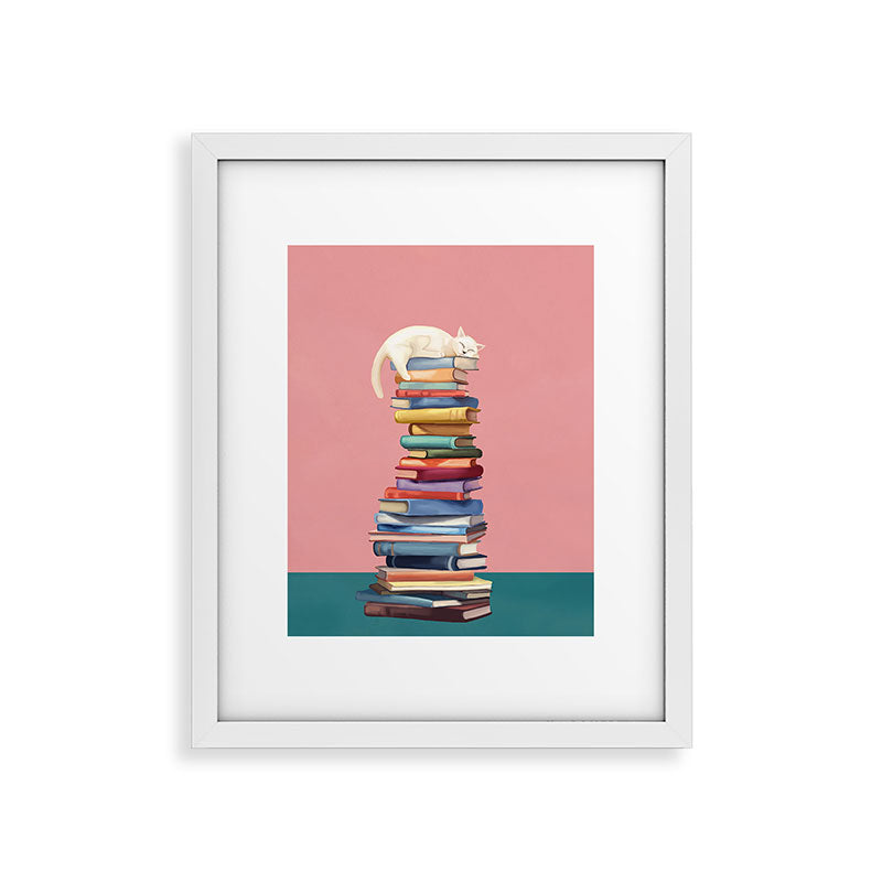 Where the Cat Dreams Framed Art Print Gallery Image 25