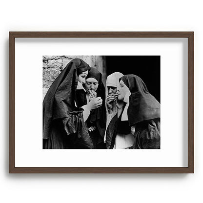 Smoking Nuns Vintage Photo -Smoking Nuns Framed Art Print Gallery Image 66