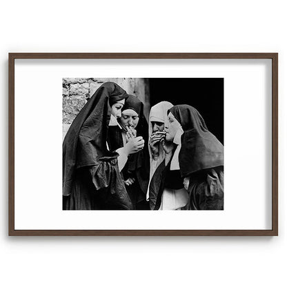 Smoking Nuns Vintage Photo -Smoking Nuns Framed Art Print Gallery Image 68