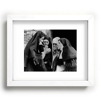 Smoking Nuns Vintage Photo -Smoking Nuns Framed Art Print Gallery Image 76