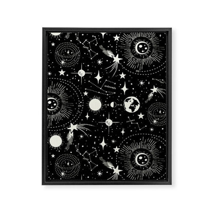 Solar System Framed Canvas Print Gallery Image 1