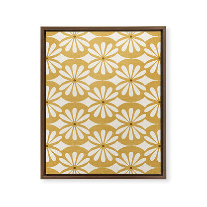 Solstice Boho Geometric Goldenrod Framed Canvas Print Gallery Image 10