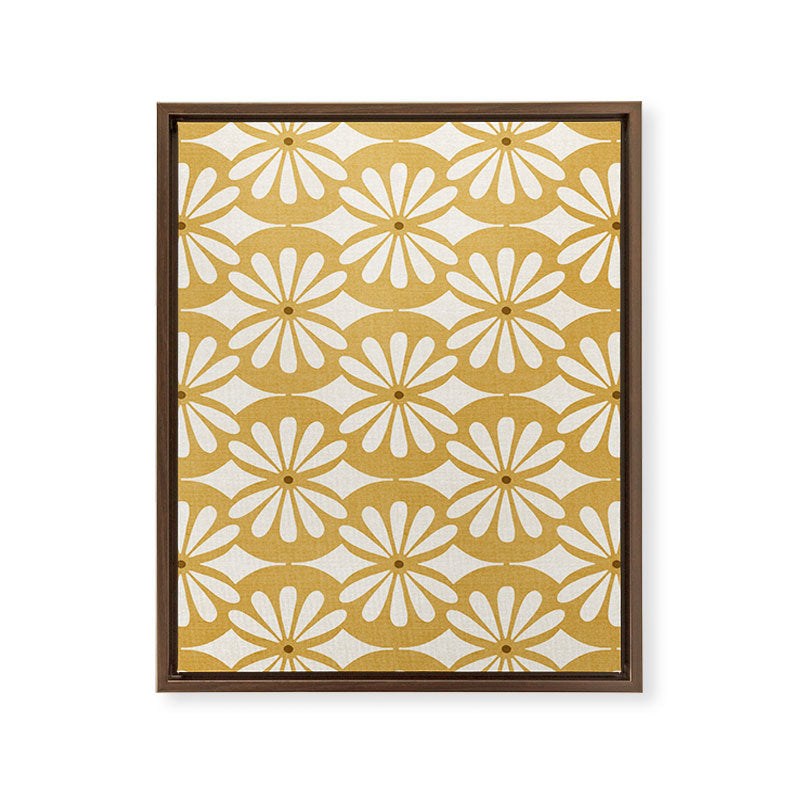 Solstice Boho Geometric Goldenrod Framed Canvas Print Gallery Image 16