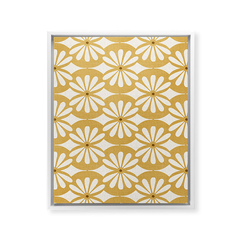 Solstice Boho Geometric Goldenrod Framed Canvas Print Gallery Image 32