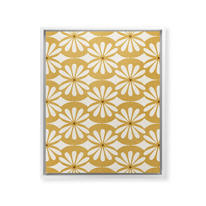 Solstice Boho Geometric Goldenrod Framed Canvas Print Gallery Image 32