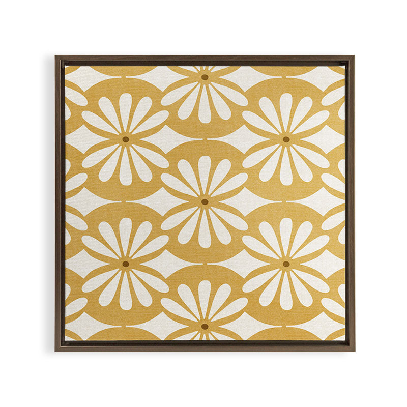 Solstice Boho Geometric Goldenrod Framed Canvas Print Gallery Image 18