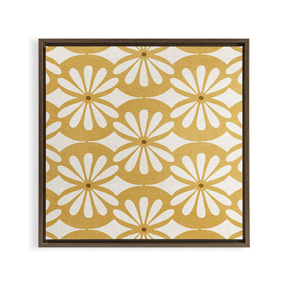 Solstice Boho Geometric Goldenrod Framed Canvas Print Gallery Image 15