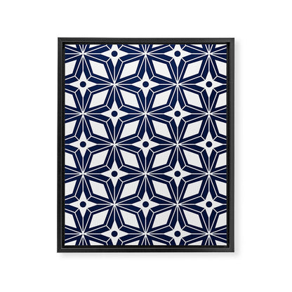 Starburst - Navy Framed Canvas Print Gallery Image 3