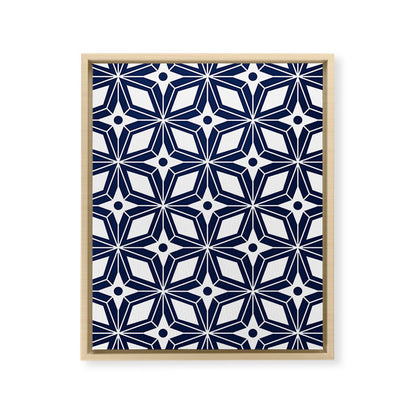 Starburst - Navy Framed Canvas Print Gallery Image 18